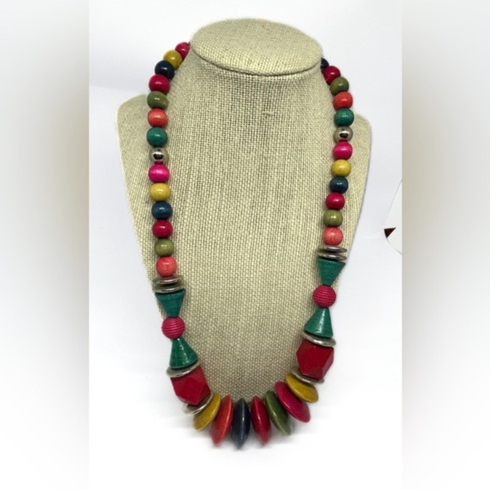 Chunky‎ Multi Color Beaded 24" Necklace